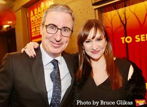 Host John Oliver and Lisa Goldberg @ BroadwayWorld Host John Oliver and Lisa Goldberg Photo