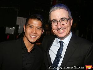 Telly Leung and Host John Oliver @ BroadwayWorld Telly Leung and Host John Oliver Photo