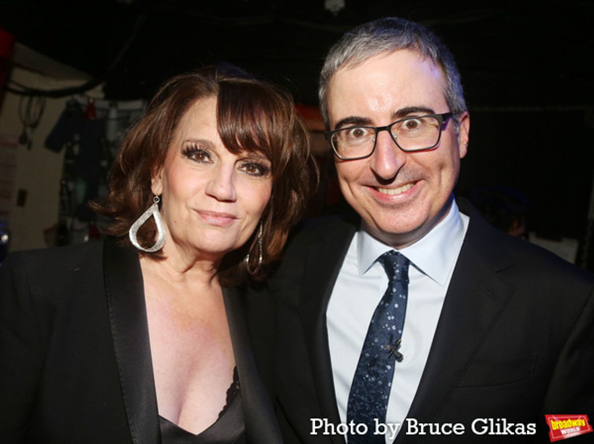 Beth Leavel and Host John Oliver  at 