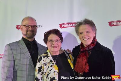 Carl Andress with his mother and Charles Busch Photo