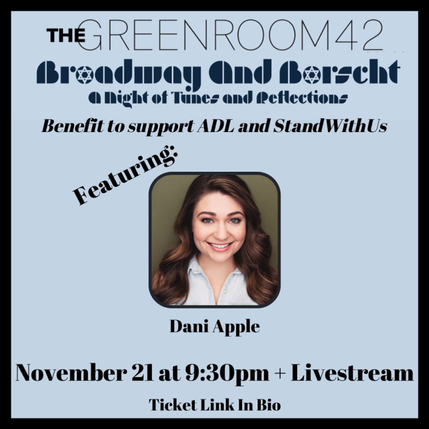 Interview: Noah Marlowe of BROADWAY AND BORSCHT at The Green Room 42 November 21st  Image