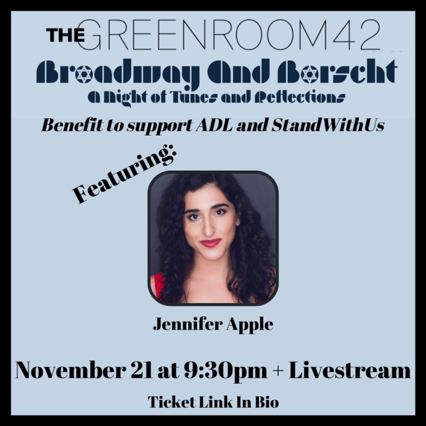Interview: Noah Marlowe of BROADWAY AND BORSCHT at The Green Room 42 November 21st  Image