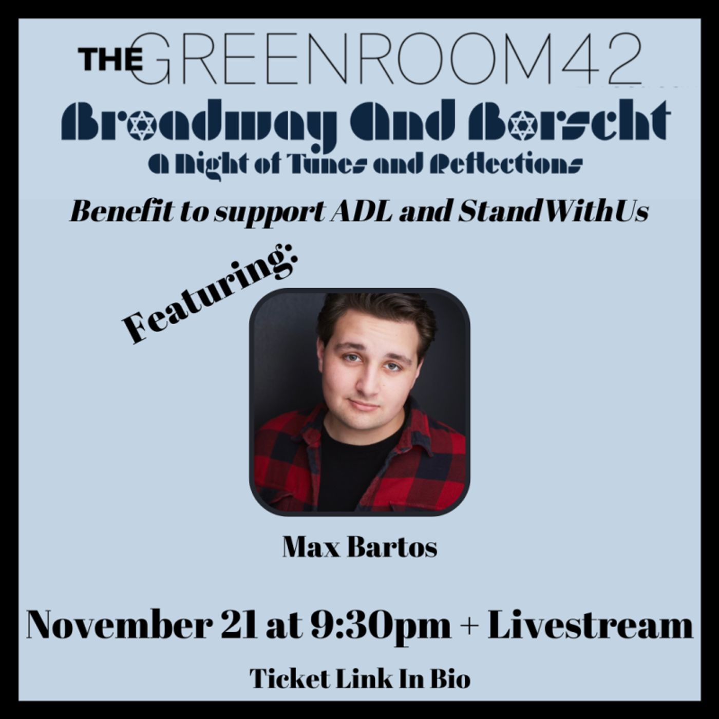Interview: Noah Marlowe of BROADWAY AND BORSCHT at The Green Room 42 November 21st Interview: Noah Marlowe of BROADWAY AND BORSCHT at The Green Room 42 November 21st Image