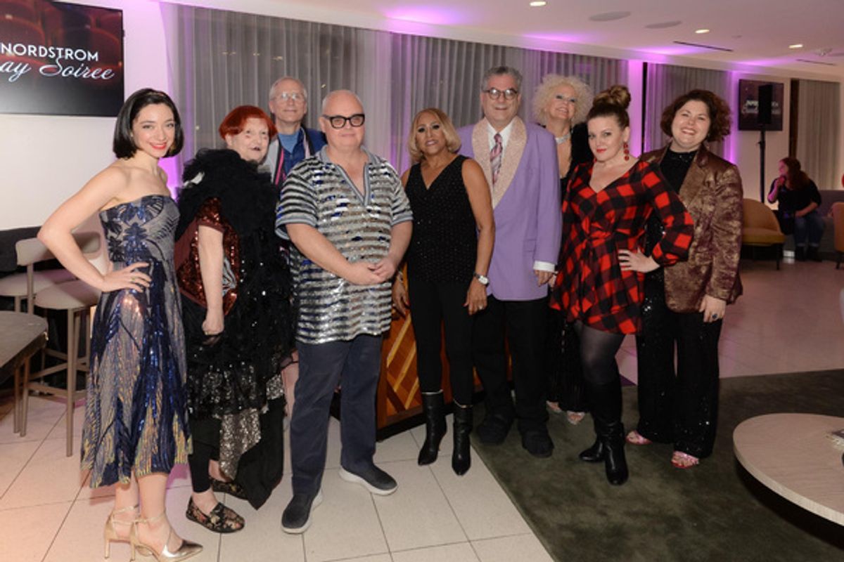 Julie Benko, Lynn Yaeger, Lee Kimble, Mickey Boardman, Darlene Love, Michael Musto, Amber Martin, Jennifer Simard, Franca Vercelloni at 