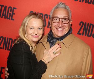 Samantha Mathis and Moises Kaufman @ BroadwayWorld Samantha Mathis and Moises Kaufman Photo