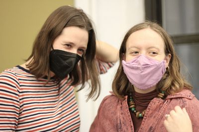 Julia Greer and director Sarah Blush Photo
