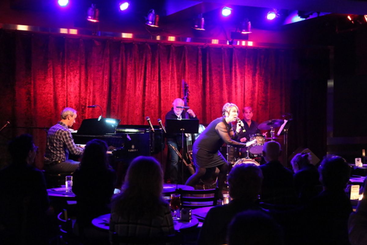 Susie Mosher with Lon Hoyt, John Miller & Clint de Ganon at 