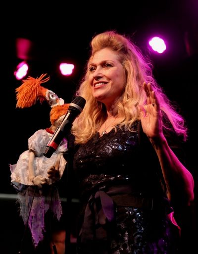 Leslie Carrara-Rudolph with Lolly Lardpop Photo