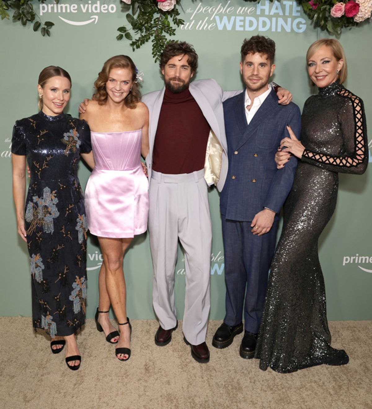 Kristen Bell, Director Claire Scanion, Dustin Milligan, Ben Platt and Allison Janney at 