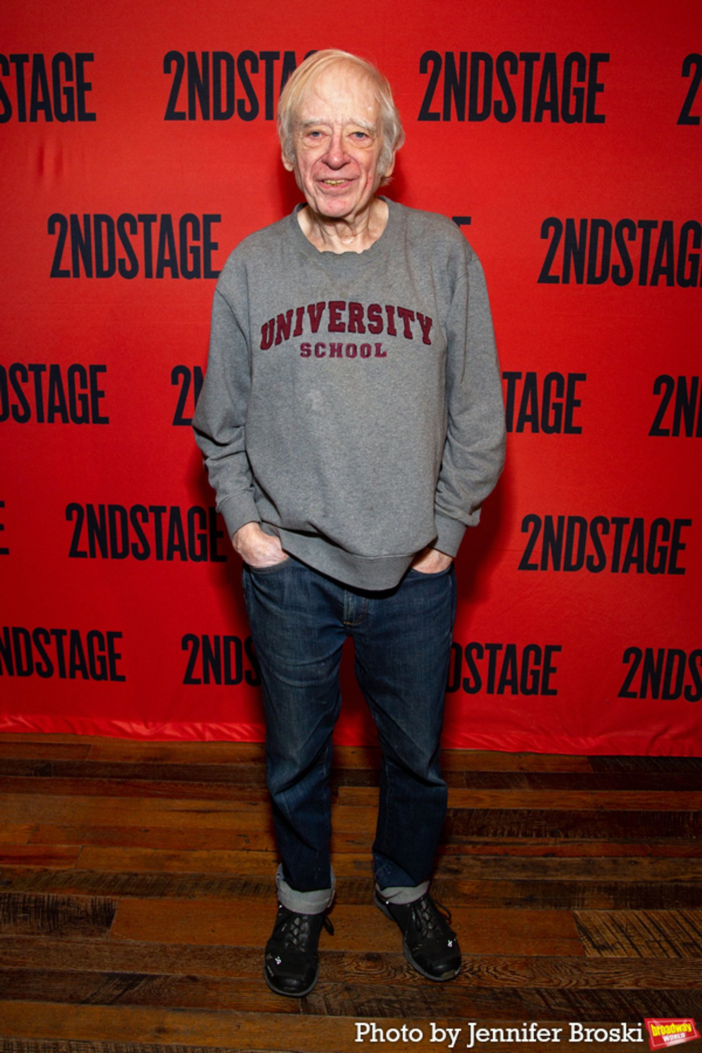 Photos: The Company of BETWEEN RIVERSIDE AND CRAZY Meets the Press!  Image