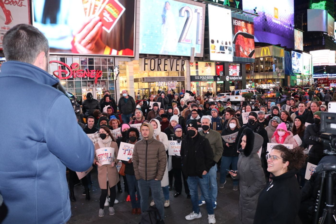 Photos & Video: Actors' Equity Members Rally in Times Square for a Fair Deal on Broadway Photos & Video: Actors' Equity Members Rally in Times Square for a Fair Deal on Broadway Image