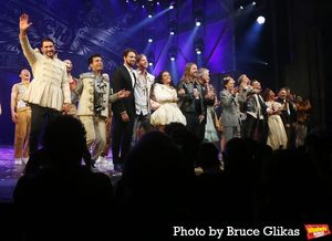 Paulo Szot, Philippe Arroyo, Book Writer David West Read, Stark Sands, Lorna Courtney Photo