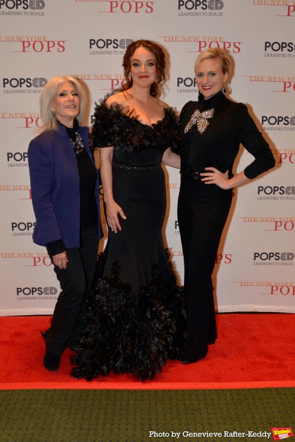 Jamie deRoy, Melissa Errico and Haley Swindal Tantflee at 