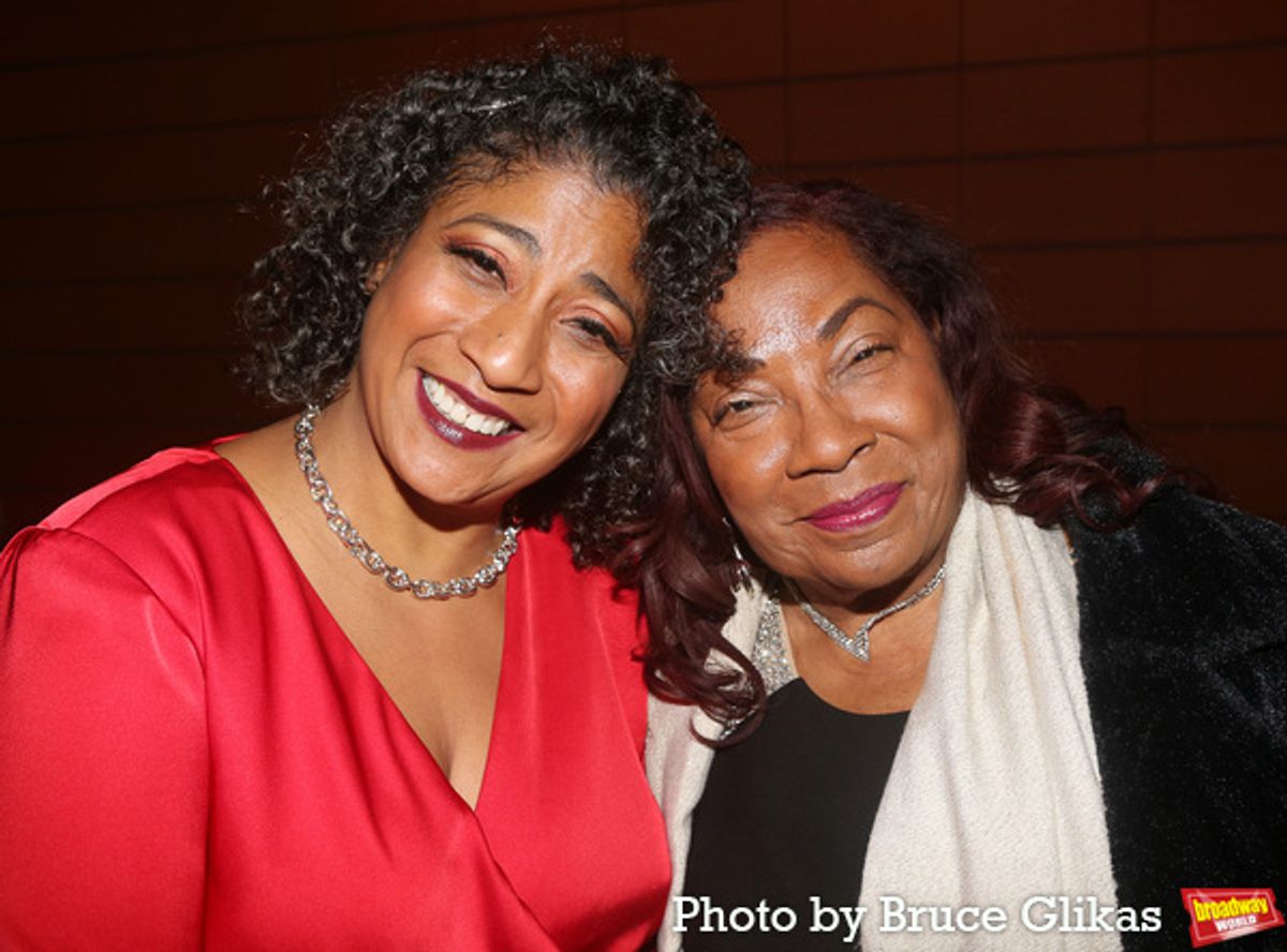 Melanie La Barrie and mom Dr. Joan Pedro at 