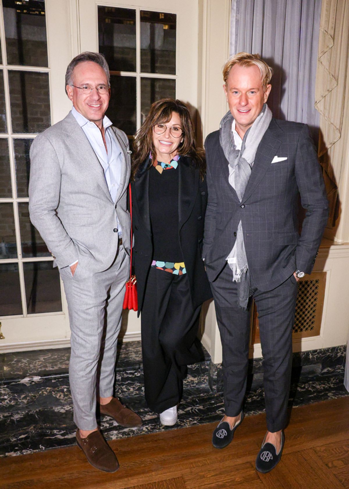 Andrew Saffir, Gina Gershon, Daniel Benedict at 