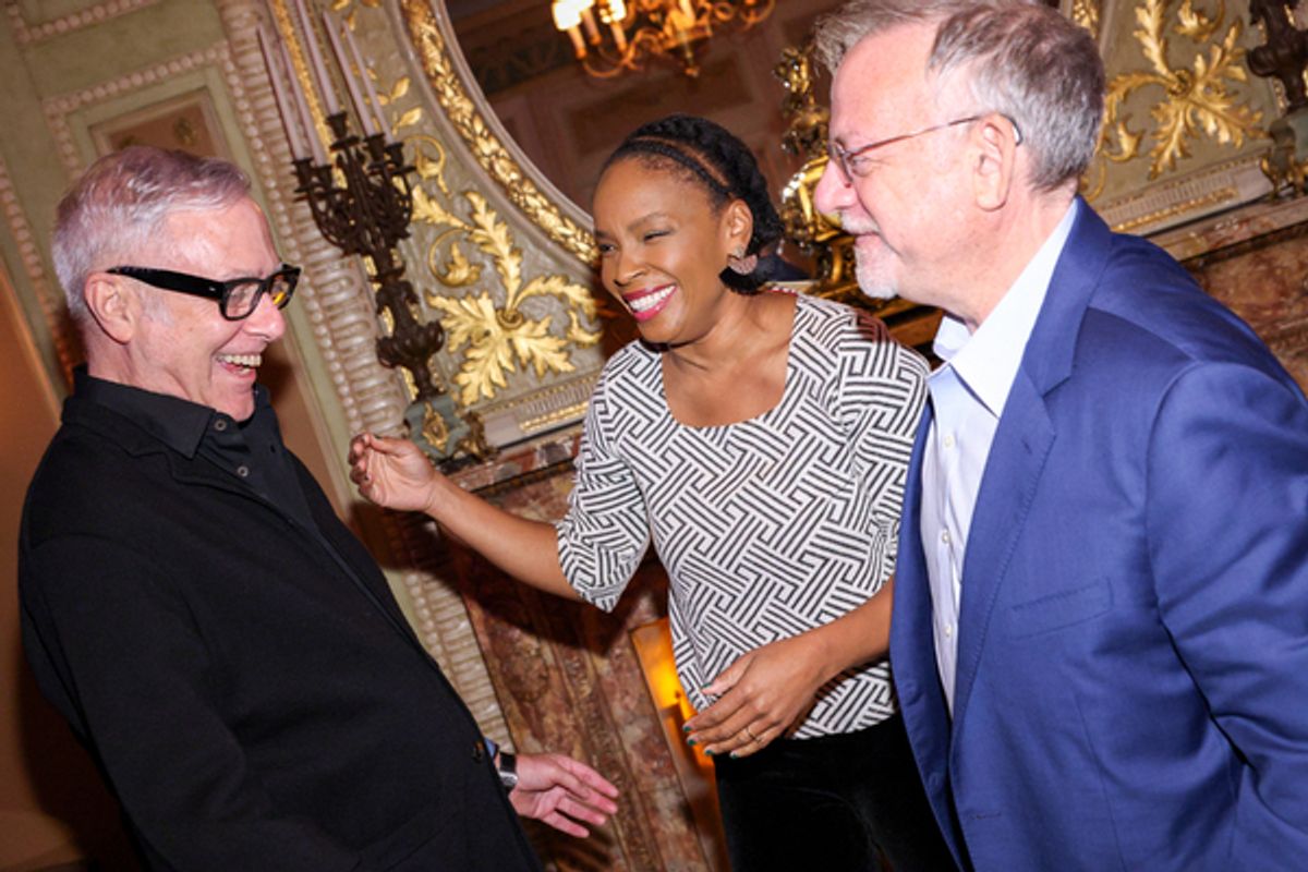 Scott Wittman, Amber Ruffin, Marc Shaiman at 