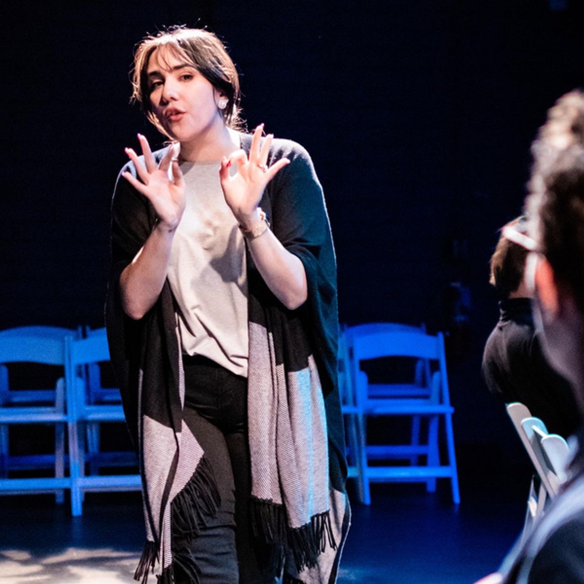 Jaclyn Thomas & the cast of THE SPIDER QUEEN; photo by Ashleigh Ann Gardner at 