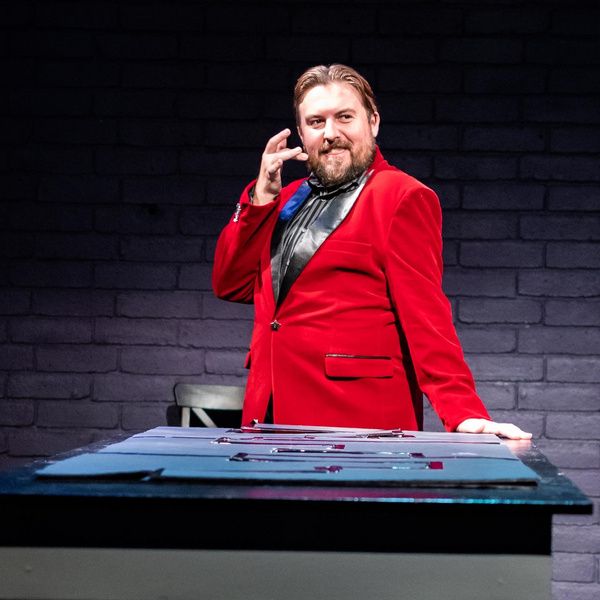 Jarrett Poore & the cast of THE SPIDER QUEEN; photo by Ashleigh Ann Gardner Photo