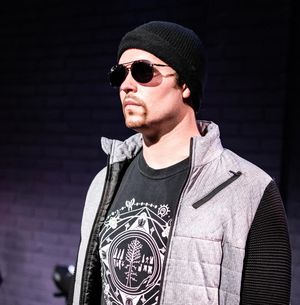 Casey Casteel as The Edge & the cast of THE SPIDER QUEEN; photo by Ashleigh Ann Gardn Photo