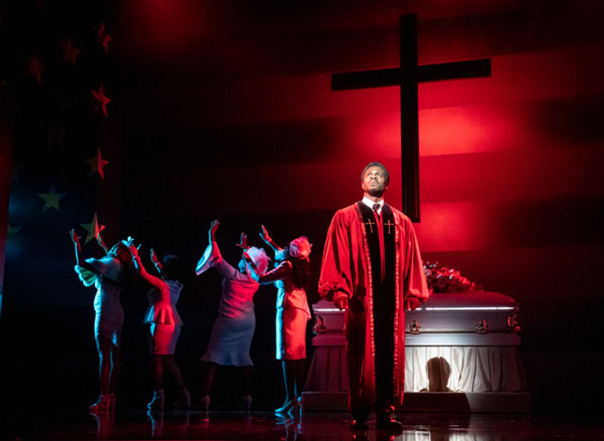 Marchant Davis and cast at 