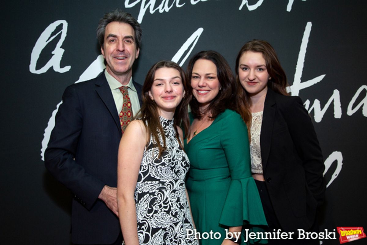 Jason Robert Brown, Georgia Stitt, and family at 