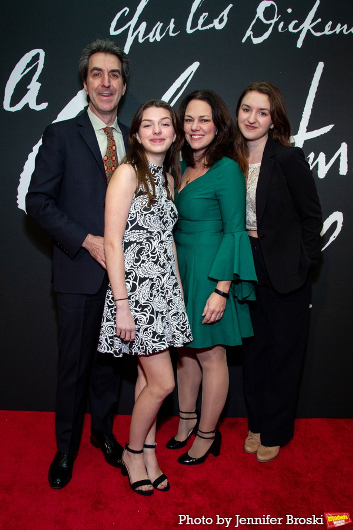 Jason Robert Brown, Georgia Stitt, and family at 
