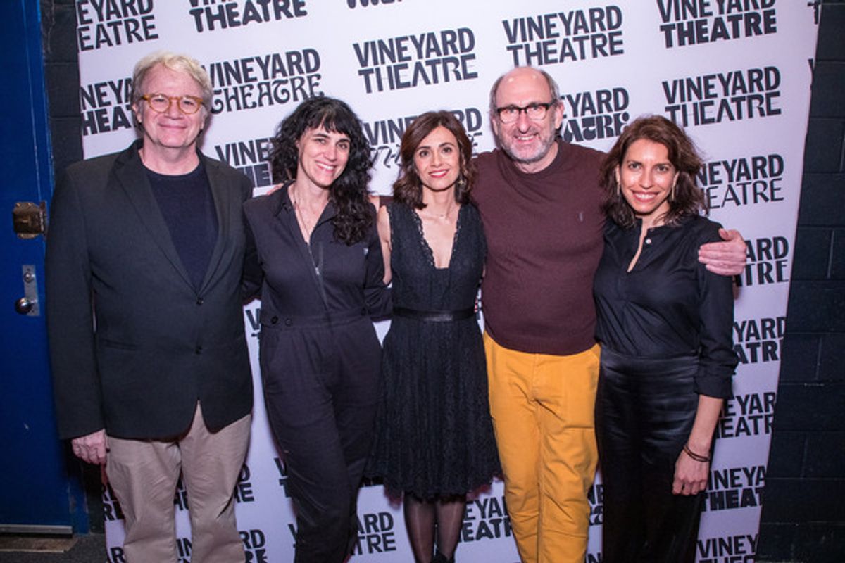 Doug Aibel, Leigh Silverman, Marjan Neshat, David Cale and Sarah Stern at 