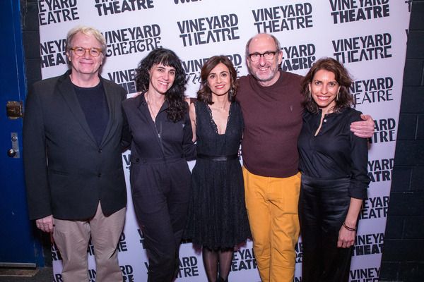 Doug Aibel, Leigh Silverman, Marjan Neshat, David Cale and Sarah Stern Photo