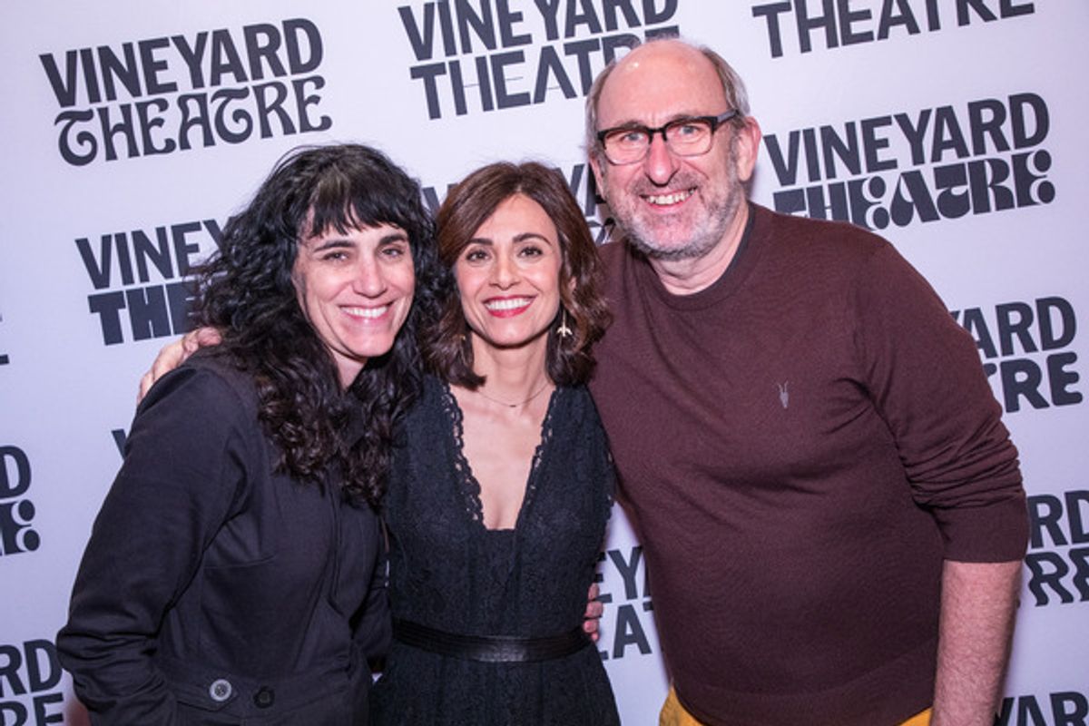 Leigh Silverman, Marjan Neshat, David Cale at 