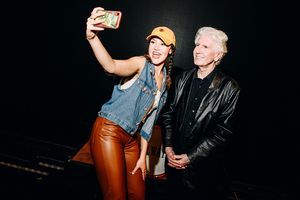 Solea Pfeiffer and Graham Nash  Photo