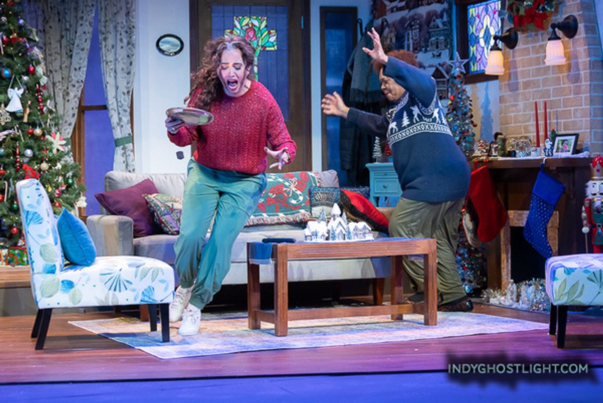 The Rise and Fall of Holly Fudge by Trista Baldwin.Emily Ristine* as Chris, Milicent Wright* as Carol. Photo by Indy Ghost Light at 