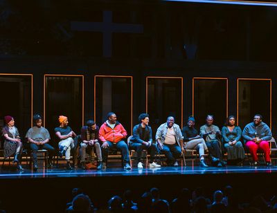 A Strange Loop Musical Director Rona Siddiqui; actors John-Michael Lyles, Jon-Michael Photo