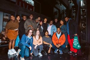 A Strange Loop cast and creatives backstage with Trevor Noah Photo