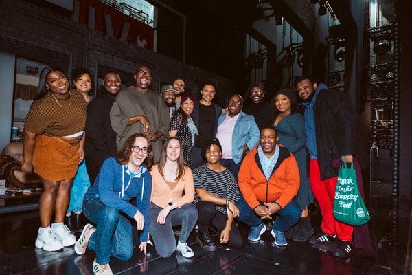 A Strange Loop cast and creatives backstage with Trevor Noah Photo