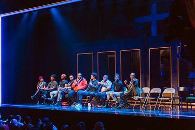 A Strange Loop Musical Director Rona Siddiqui; actors John-Michael Lyles, Jon-Michael Photo