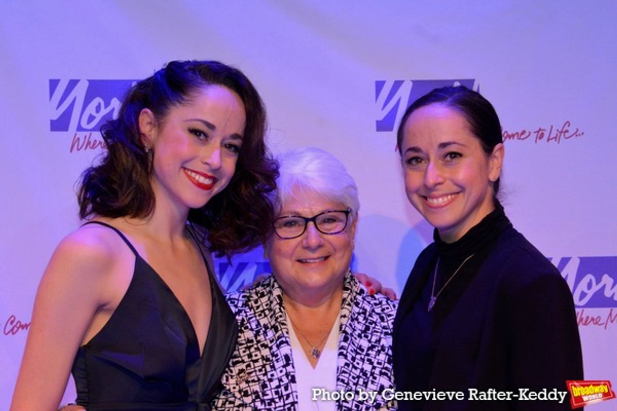Sara Esty with her mom and sister at 