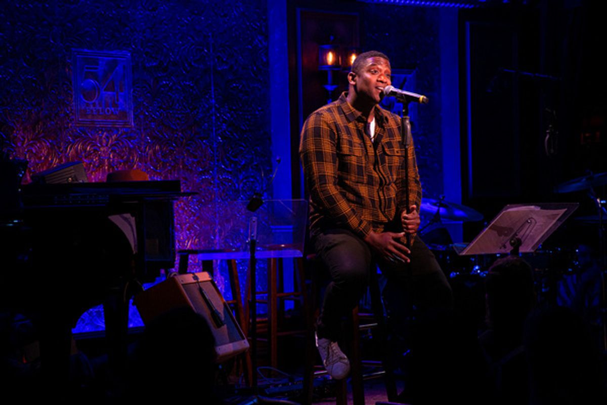 Jelani Remy sings The Prayer by Andrea Bocelli at 54 Sings For Planned Parenthood, hosted by Mikayla Petrilla at 54 Below. at 