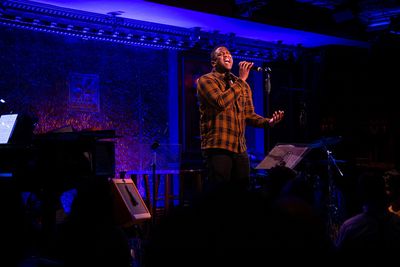 Jelani Remy sings The Prayer by Andrea Bocelli at 54 Sings For Planned Parenthood, ho Photo