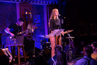 Mary Kate Moore sings Bright Lights and Cityscapes by Sara Bareilles at 54 Sings For  Photo