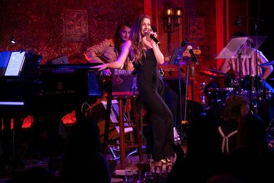 Host Mikayla Petrilla at 54 Sings For Planned Parenthood at 54 Below. Photo