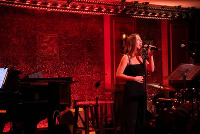 Host Mikayla Petrilla at 54 Sings For Planned Parenthood at 54 Below. Photo