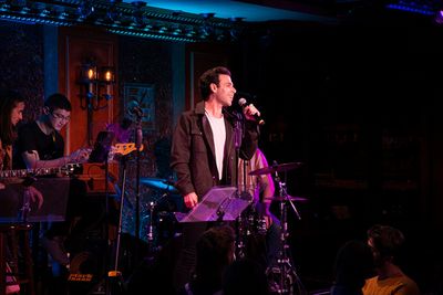 Robert Peterpaul sings Ease My Mind by Ben Platt at 54 Sings For Planned Parenthood h Photo