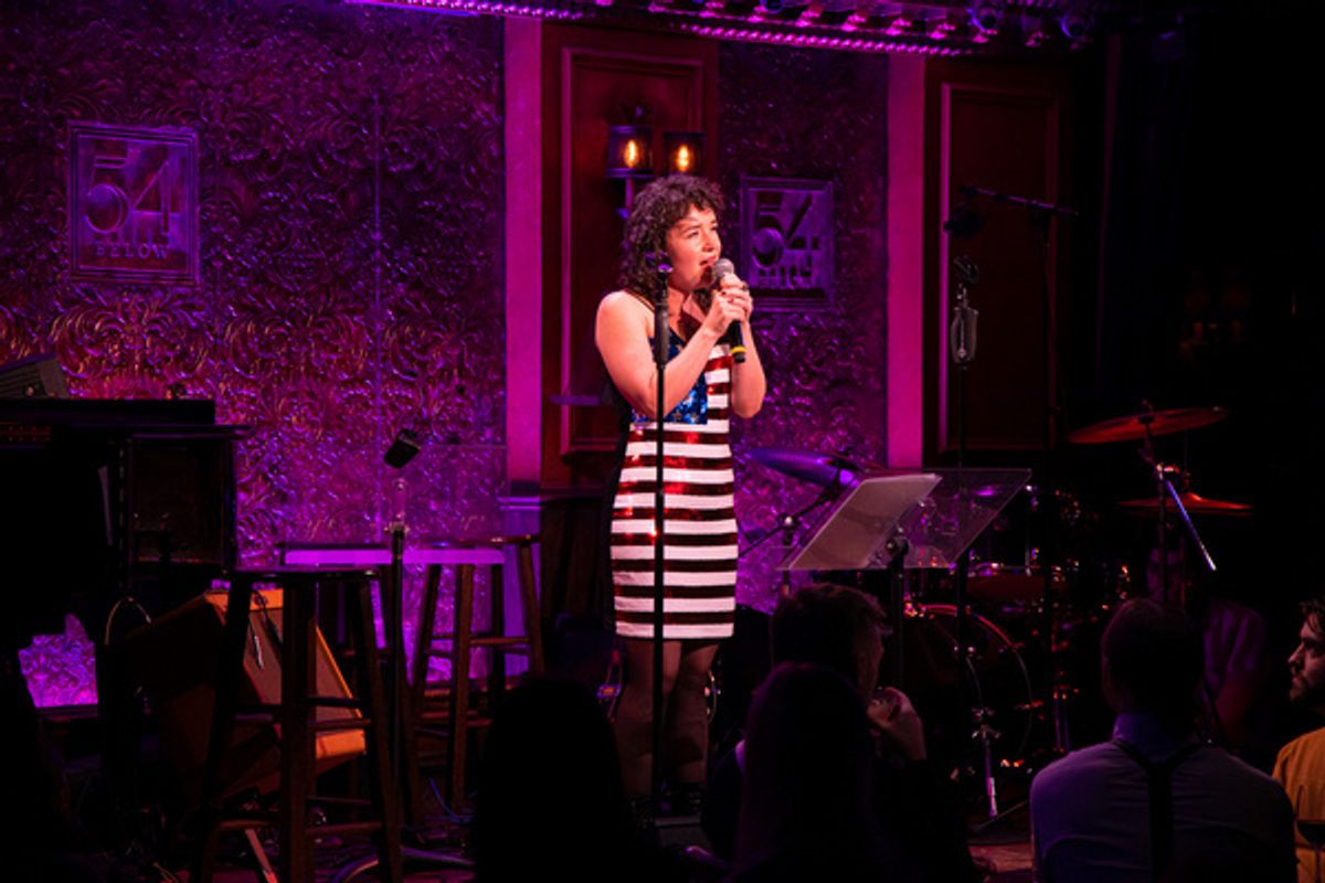 Sarah Steele debuts a new cover of SOS by Abba at 54 Sings For Planned Parenthood, hosted by Mikayla Petrilla at 54 Below. at 