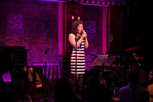 Sarah Steele debuts a new cover of SOS by Abba at 54 Sings For Planned Parenthood, ho Photo