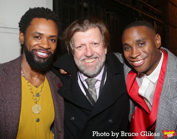 Stevie Walker-Webb, Oskar Eustis and Jordan E. Cooper Photo