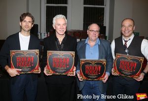 Aaron Tveit, Baz Luhrmann, Author David Cote and Danny Burstein  Photo