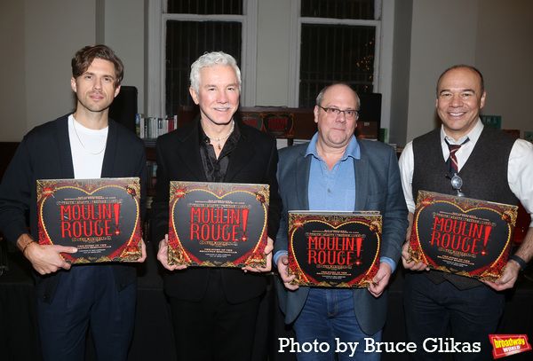 Aaron Tveit, Baz Luhrmann, Author David Cote and Danny Burstein  Photo