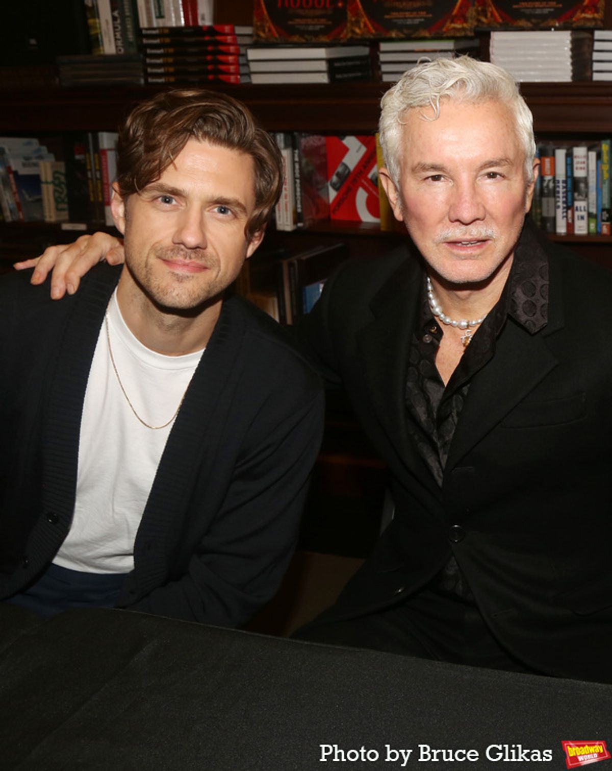 Aaron Tveit and Baz Luhrmann at 