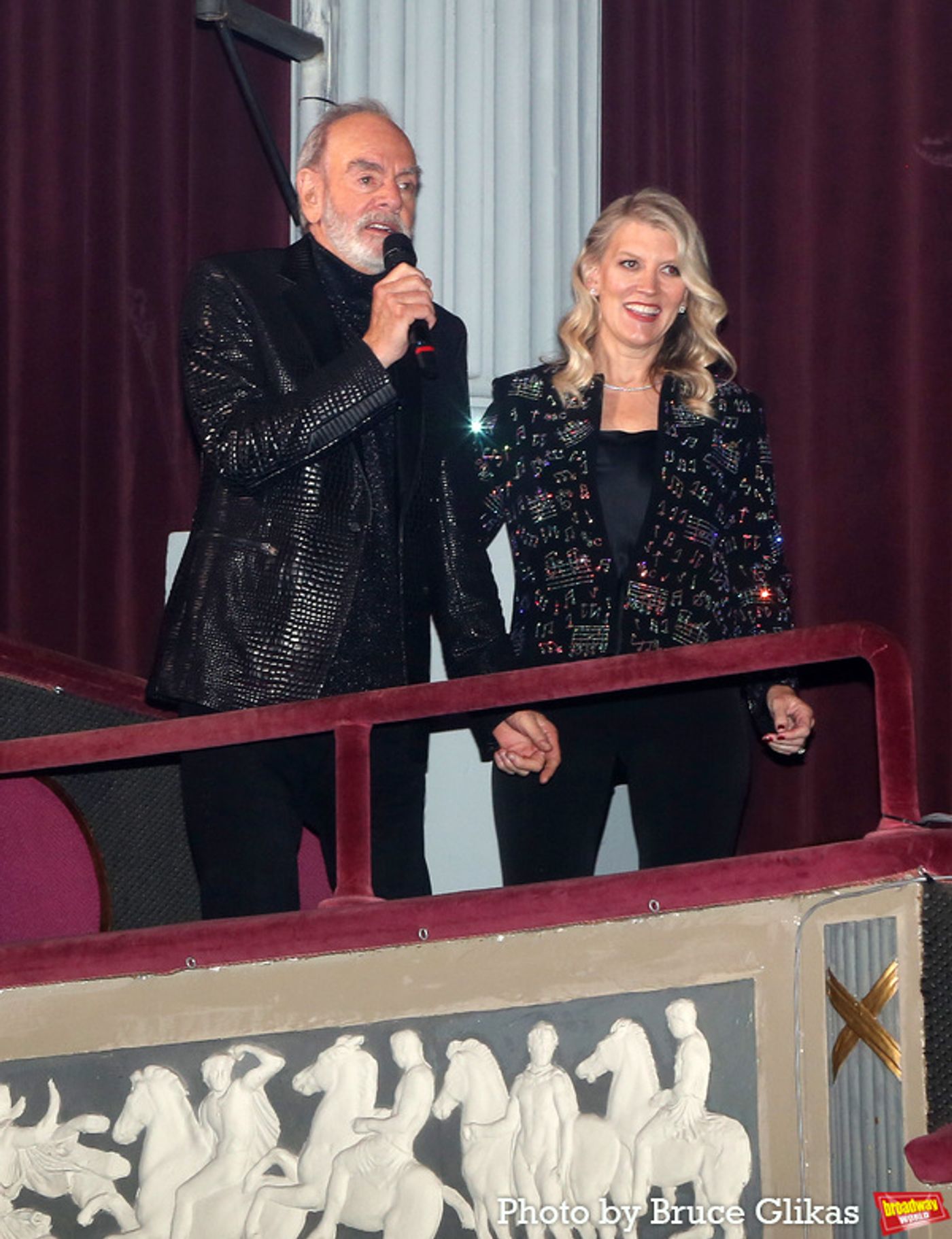 Photos: Neil Diamond Performs and Meets With the Cast at Opening Night of A BEAUTIFUL NOISE  Image