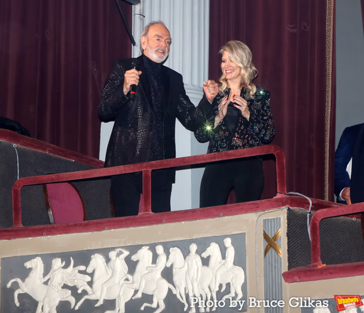 Photos: Neil Diamond Performs and Meets With the Cast at Opening Night of A BEAUTIFUL NOISE  Image